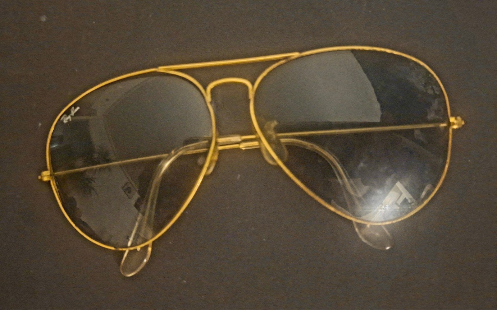 Ray-Ban Aviator Zonnebril - Goudkleurig Montuur, Gebruikt, Zonnebril, Overige kleuren, Ophalen of Verzenden