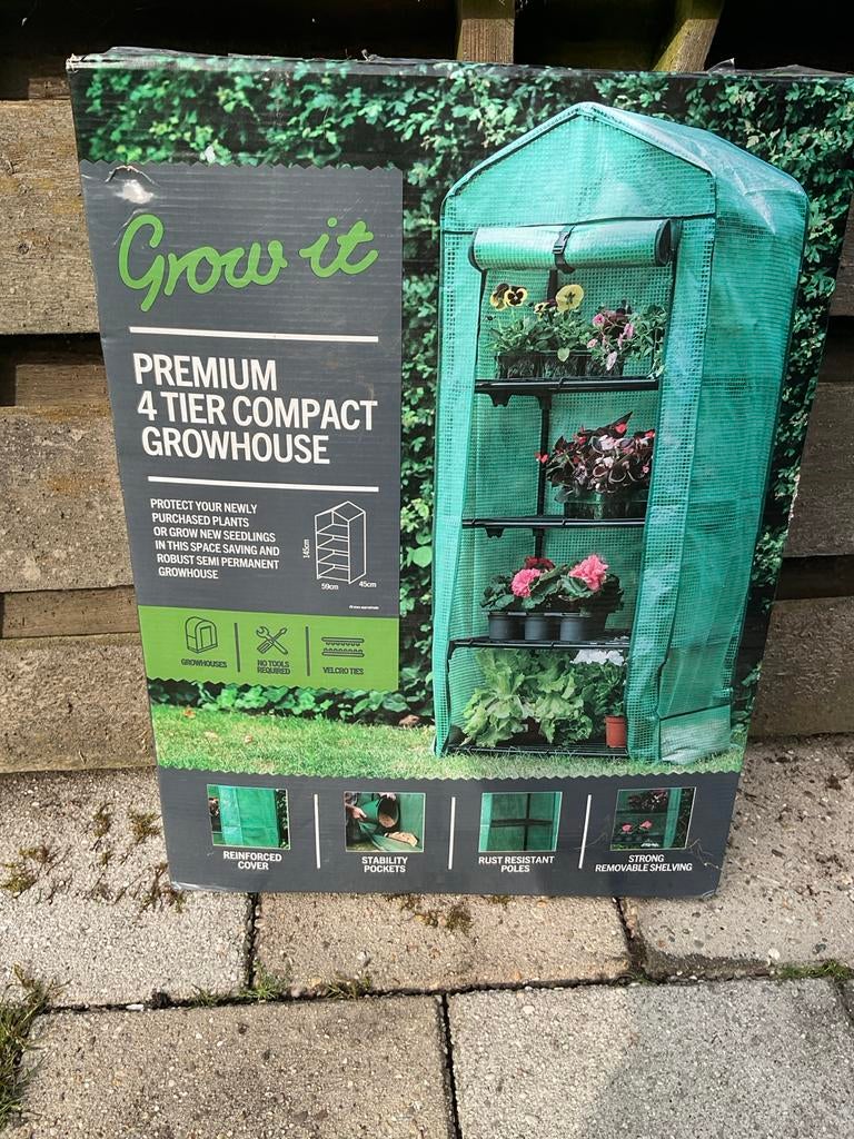 Compacte kweekkas met 4 lagen - Grow it Premium, Tuin en Terras, Kweekspullen, Ophalen, Nieuw