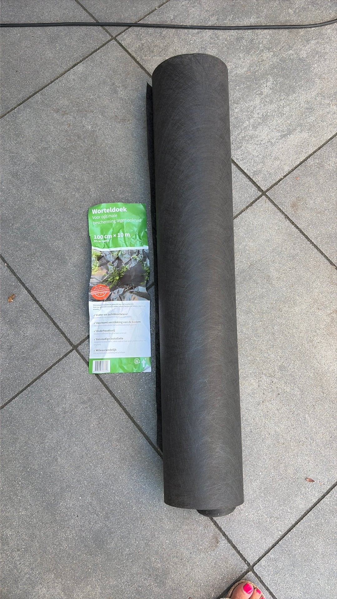 Worteldoek vochtdoorlatend, Ophalen, Zo goed als nieuw, 20 m² of meer