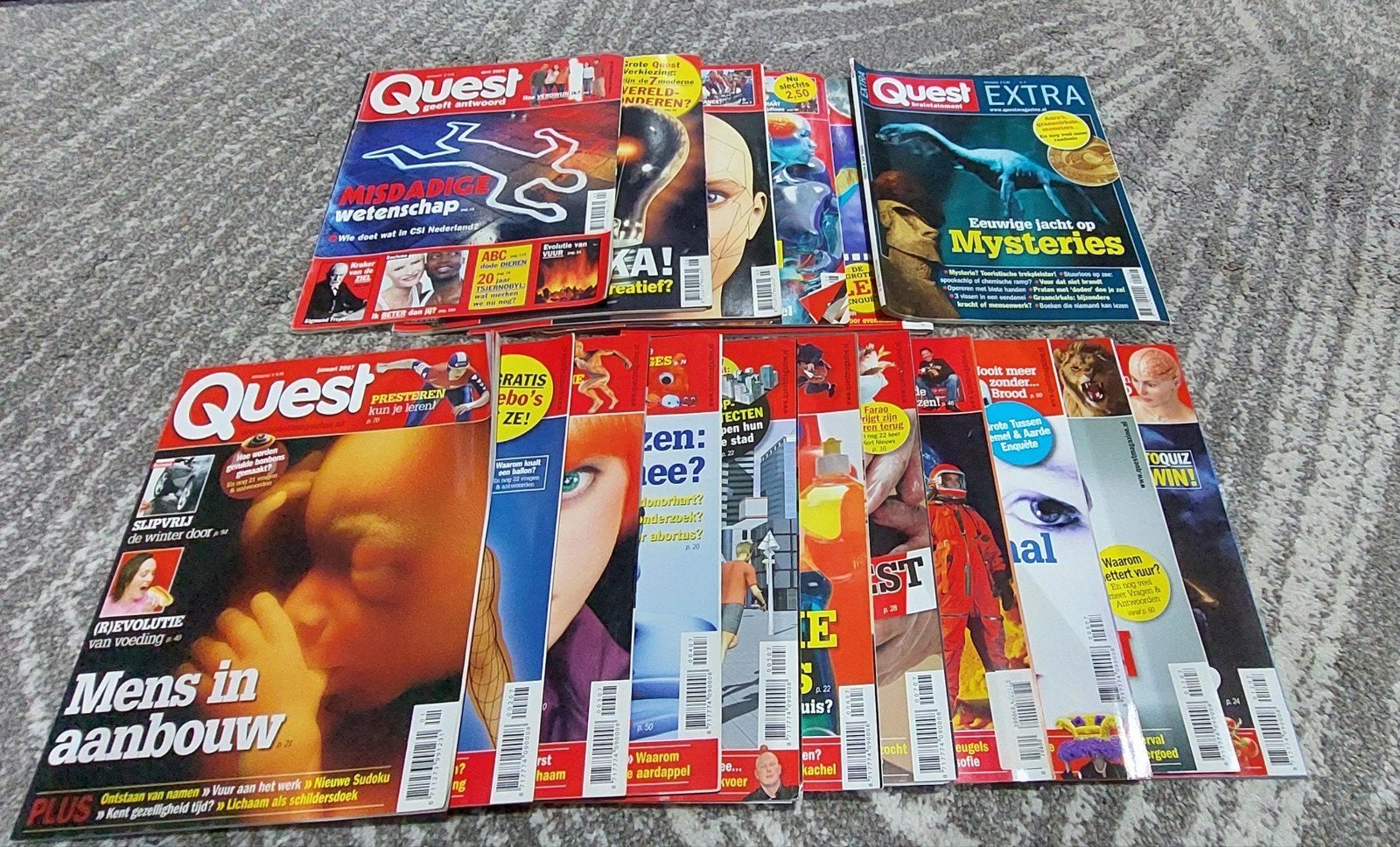 Grote collectie Quest tijdschriften - diverse edities, Ophalen of Verzenden, Gelezen, Wetenschap en Natuur