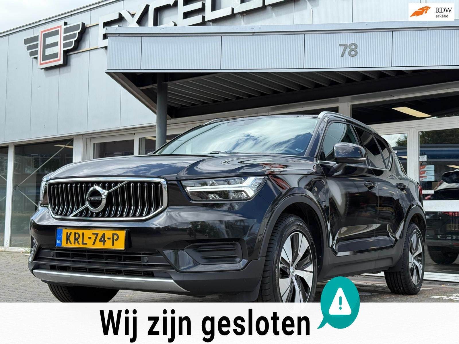 Volvo XC40 1.5 T4 Recharge Inscription Expression, Auto's, Volvo, Gebruikt, Zwart, 48 km/l, Zwart