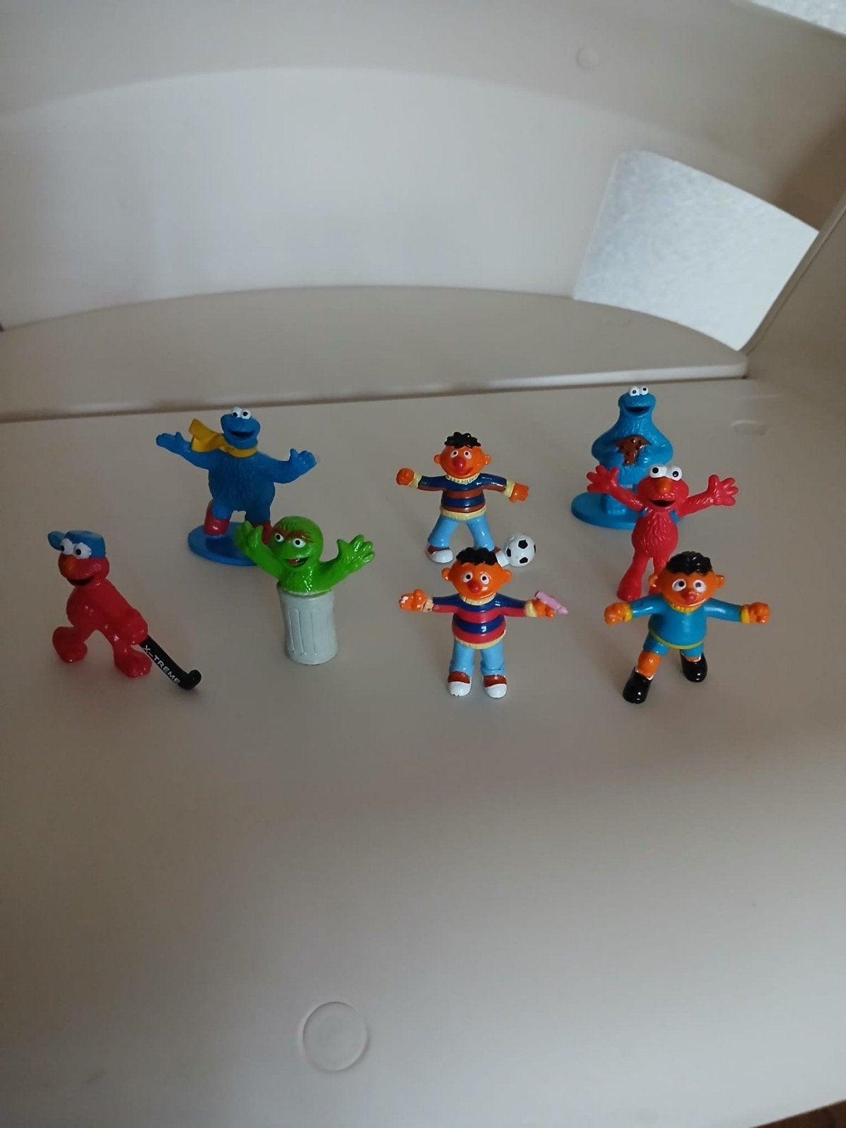 Sesamstraat poppetjes 8 stuks, Ophalen of Verzenden, Gebruikt