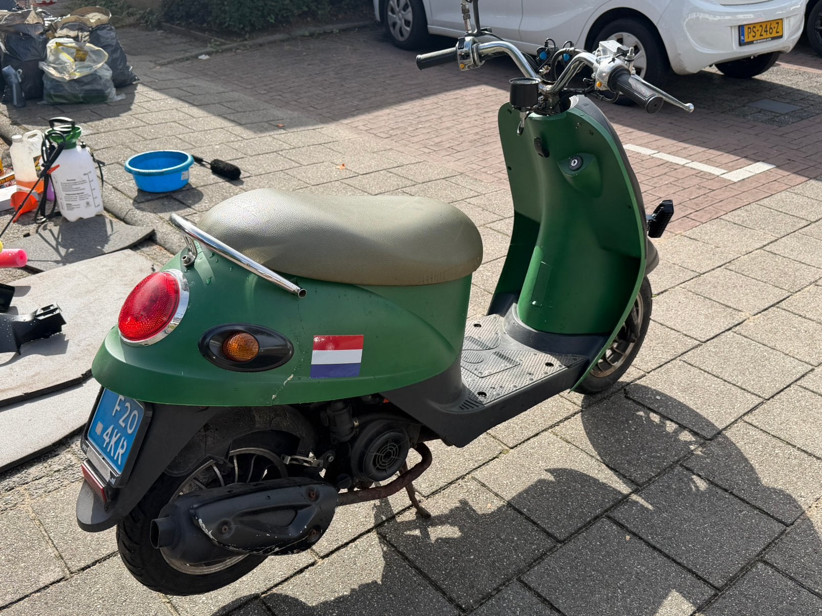 DEFENSIE SCOOTER – TURBHO – PROJECT VOOR DE BEUNHAAS, Fietsen en Brommers, Ophalen, Gebruikt, Benzine, Overige merken