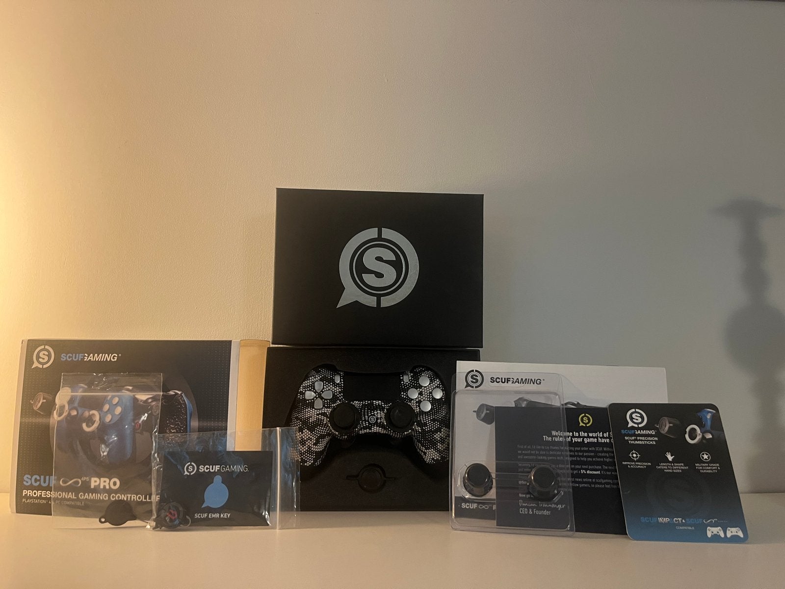 SCUF Infinity 4PS PRO - Digital Camo - Instant Triggers, Ophalen of Verzenden, Zo goed als nieuw, Controller, PlayStation 4