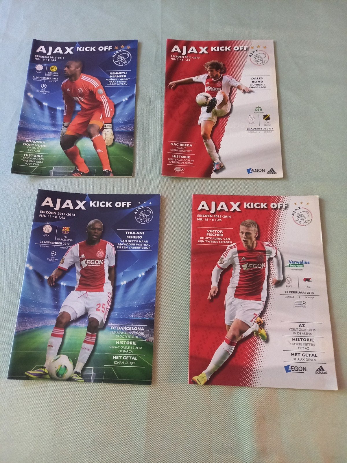 Ajax Kick Off Magazine Collectie - Seizoen 2013-2015, Verzamelen, Sportartikelen en Voetbal, Ophalen of Verzenden, Gebruikt, Ajax