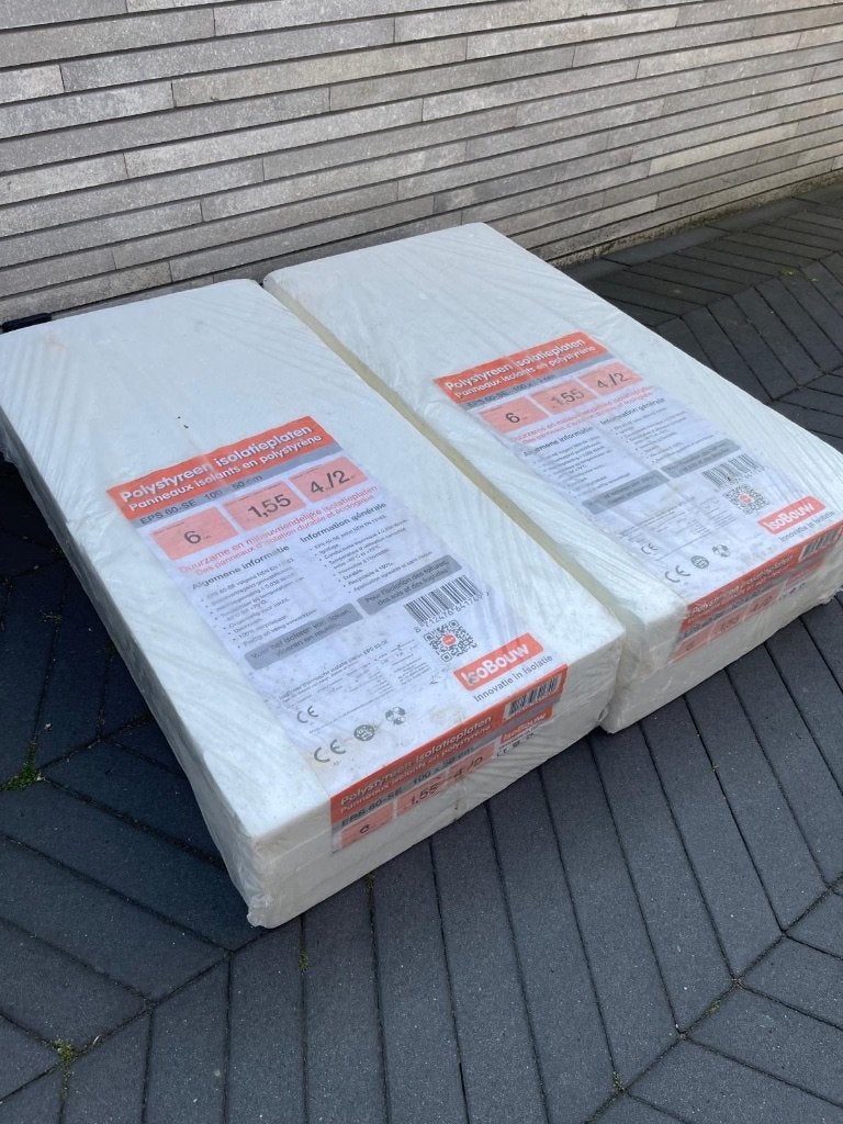 Eps 6cm isolatie 2 pakken rd1,55, Doe-het-zelf en Verbouw, Isolatie en Afdichting, Ophalen, Nieuw, Piepschuim (Tempex), 15 m² of meer