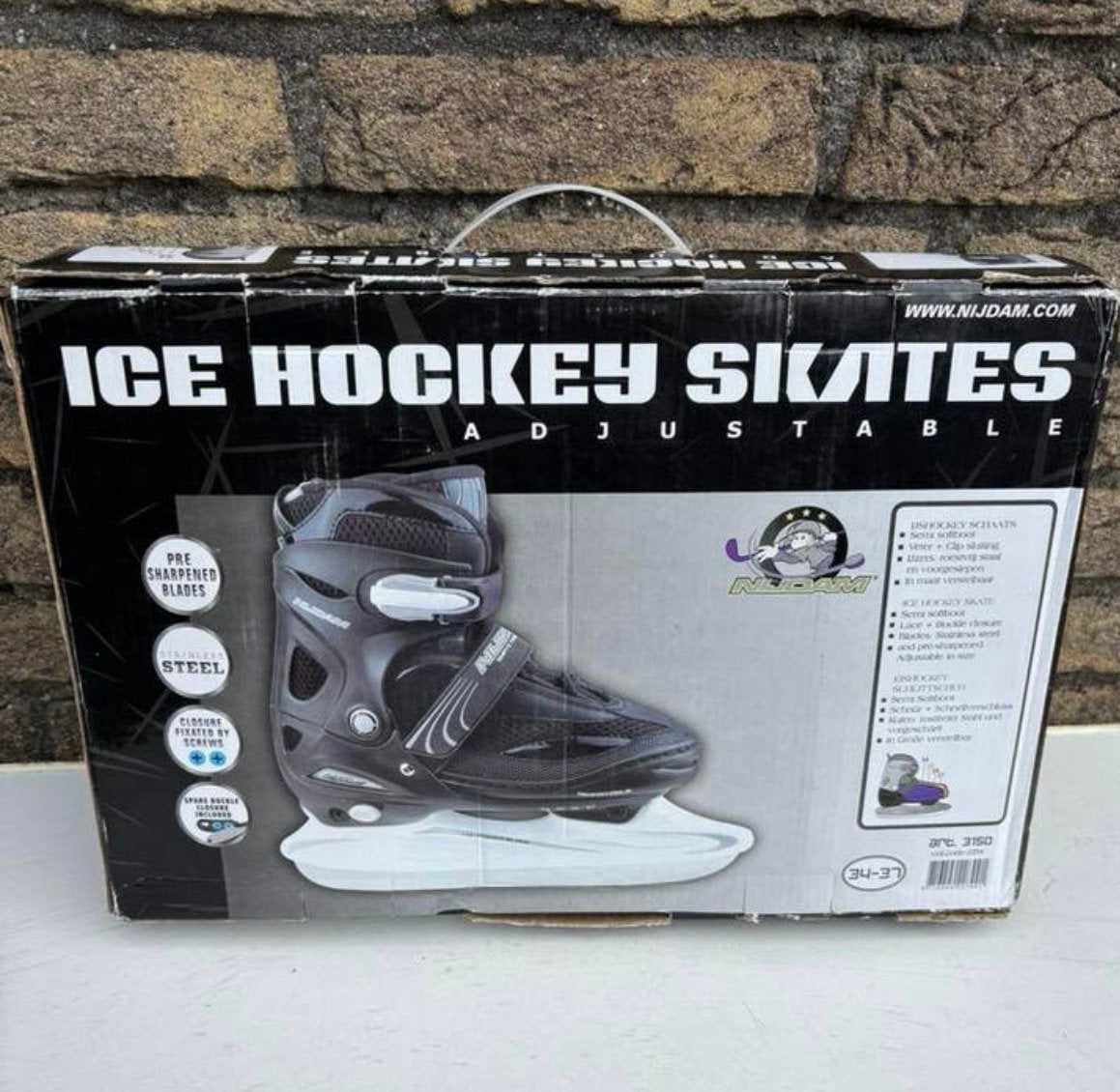 Nijdam hockeyschaatsen maat 34-37 verstelbaar nieuw, Ophalen of Verzenden, Nieuw, IJshockeyschaatsen, Nijdam