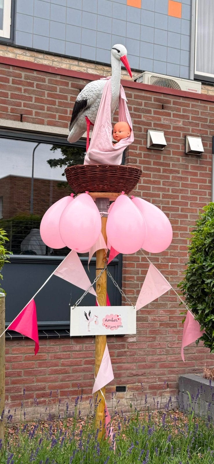 De Blije Ooievaar, Ophalen, Zo goed als nieuw, Kraamcadeau