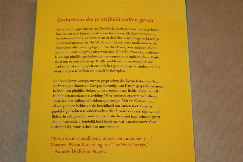 Gedachten Die Je Vrijheid Zullen Geven — Byron Katie, Ophalen of Verzenden, Gelezen, Overige onderwerpen, Achtergrond en Informatie