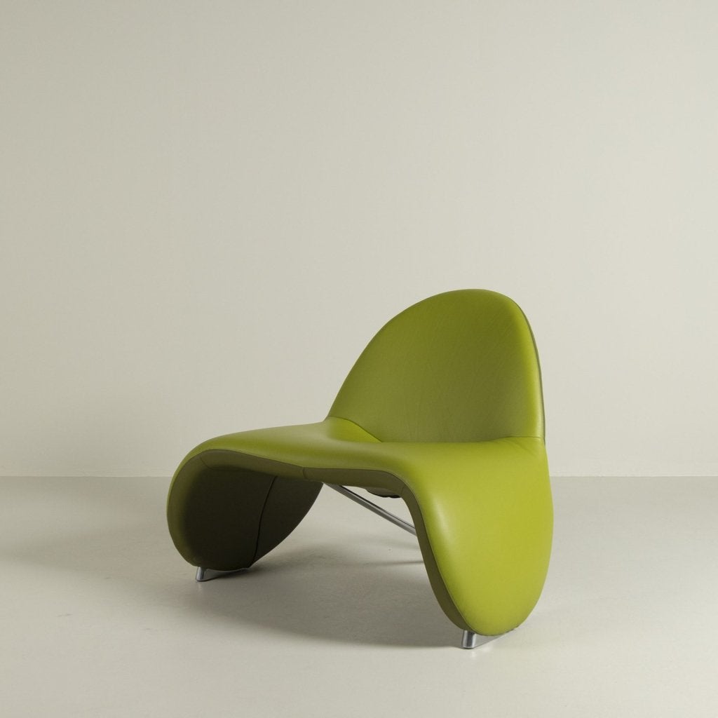 Leolux Sella Fauteuil Groen Leer, Leolux, Niet ingevuld, Niet ingevuld