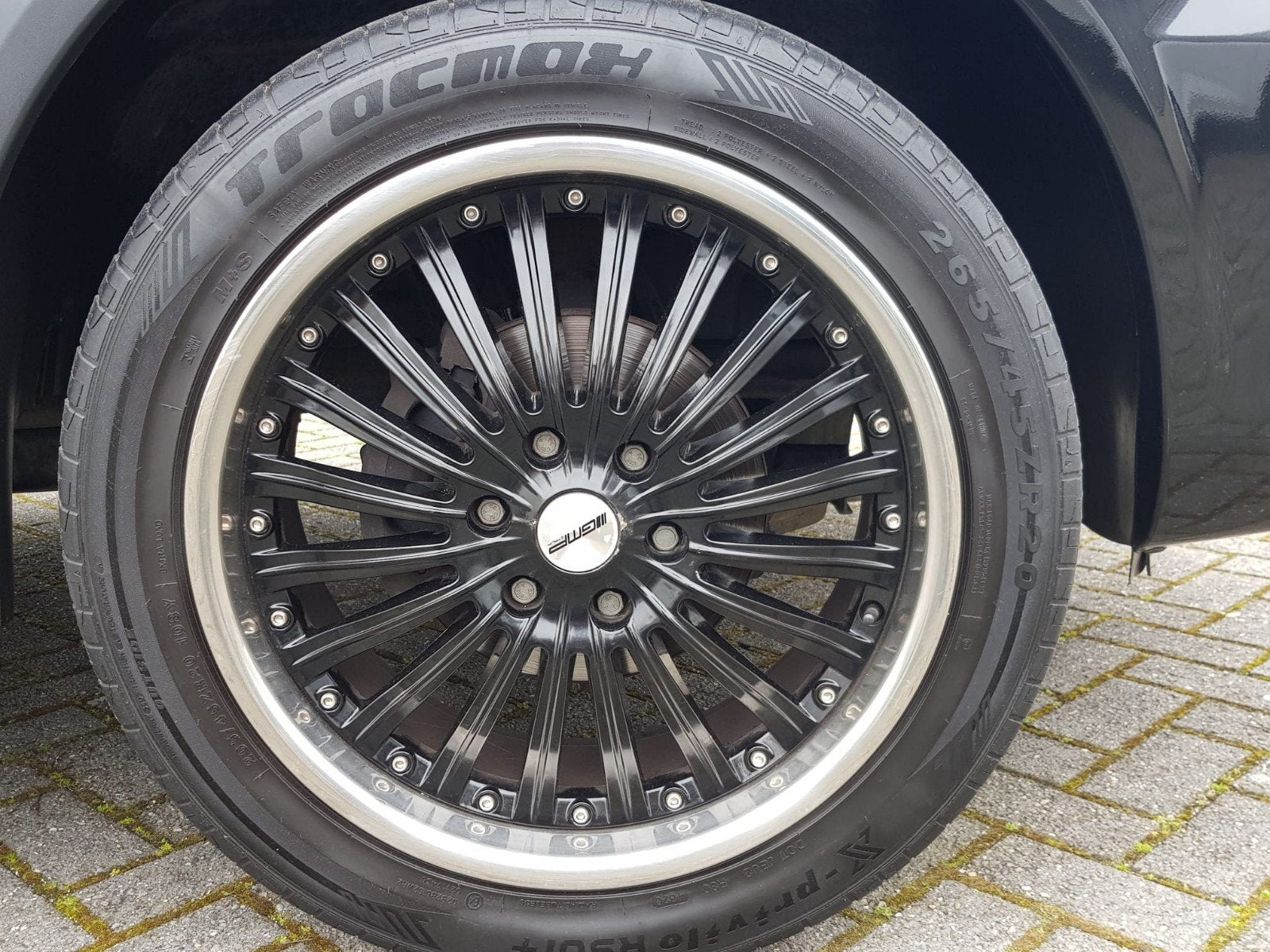 4 lichtmetalen velgen met banden, Ophalen