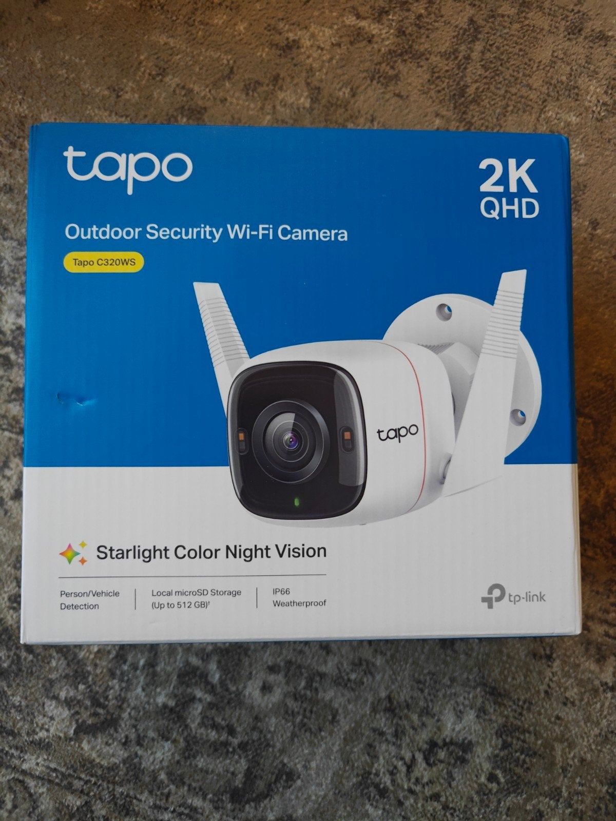 TP-Link Tapo C320WS Outdoor Beveiligingscamera 2K QHD, Ophalen of Verzenden, Nieuw, Buitencamera
