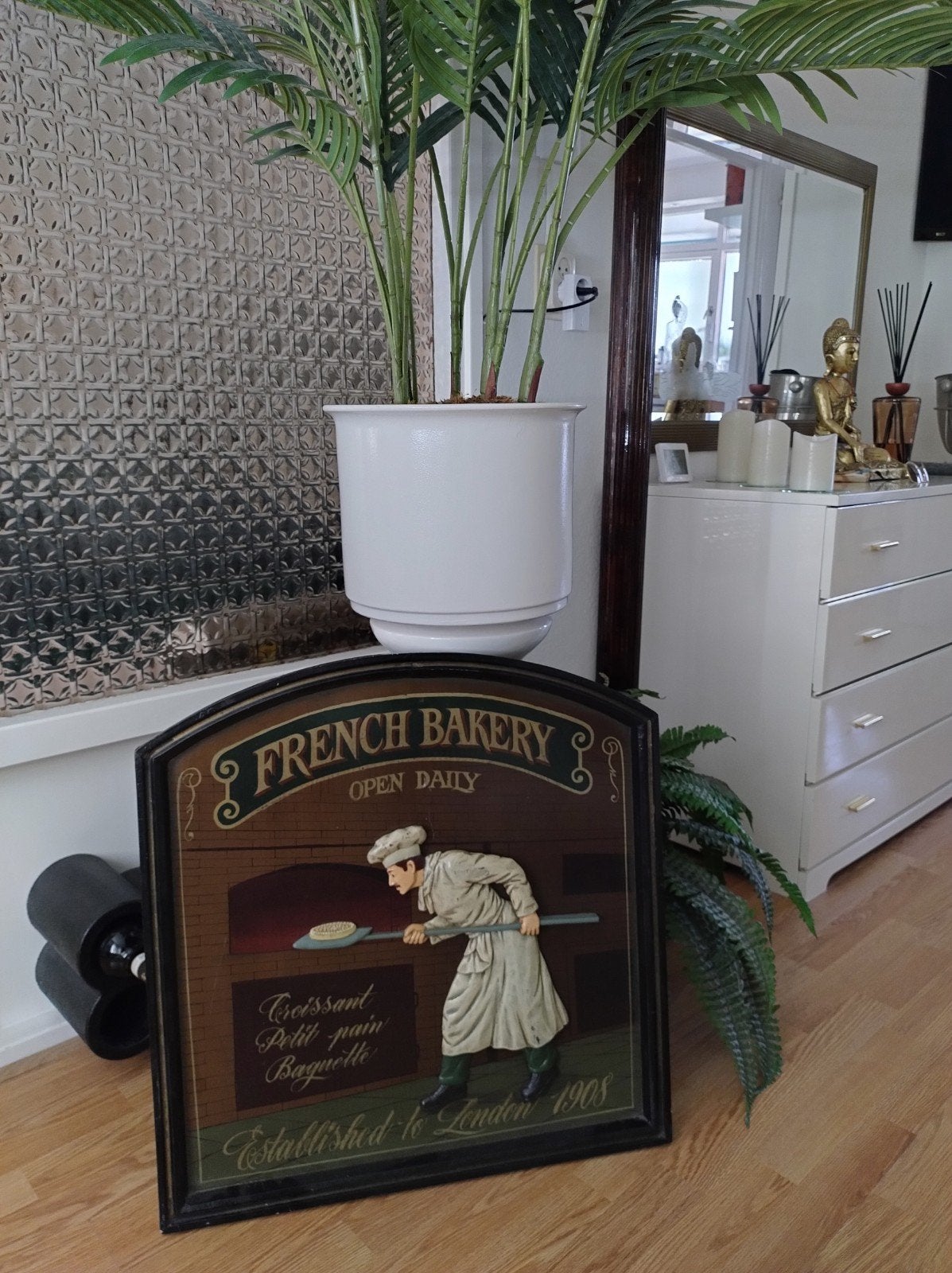 Decoratief 'French Bakery' bord - Vintage stijl, Ophalen of Verzenden