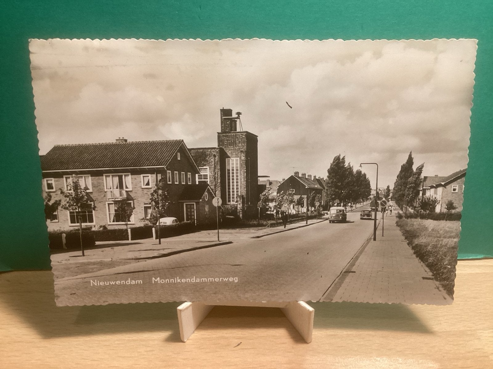 Nieuwendam Monnikendammerweg.  550, Verzamelen, Ophalen of Verzenden, 1940 tot 1960, Gelopen, Noord-Holland