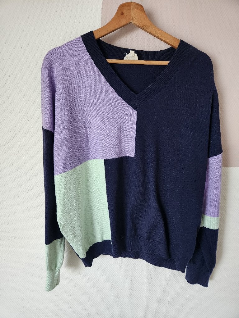 La Fiancee - retro trui - 44/46, La Fiancee, Meerkleurig, Maat 46/48 (XL) of groter, Ophalen of Verzenden