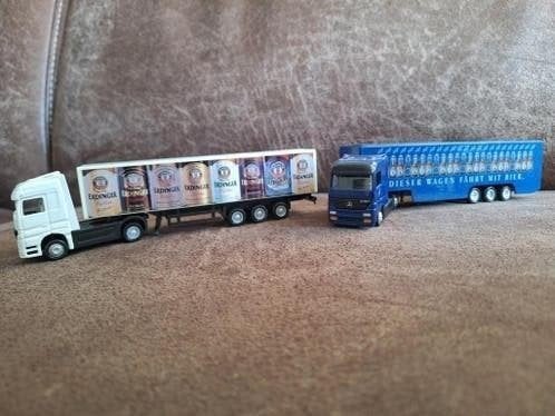 2 model vrachtauto's, Ophalen of Verzenden, Gebruikt, Bus of Vrachtwagen