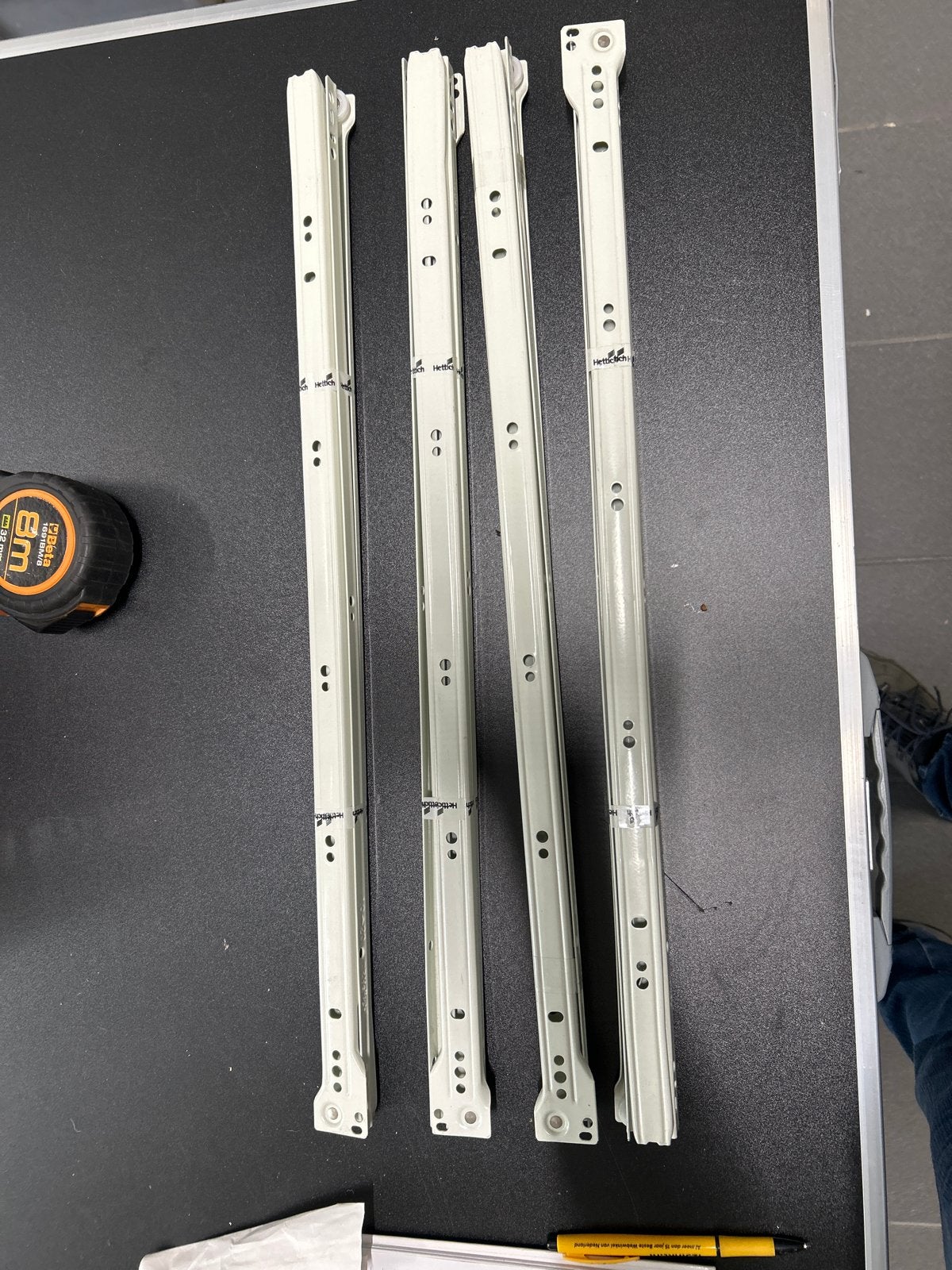 Hettich ladegeleiders 60 cm, Ophalen of Verzenden, Nieuw