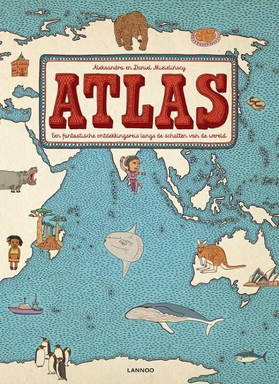 Atlas - D. Mizielinski - Uitgeverij Terra Lannoo, Boeken, Overige Boeken, Nieuw, Ophalen of Verzenden