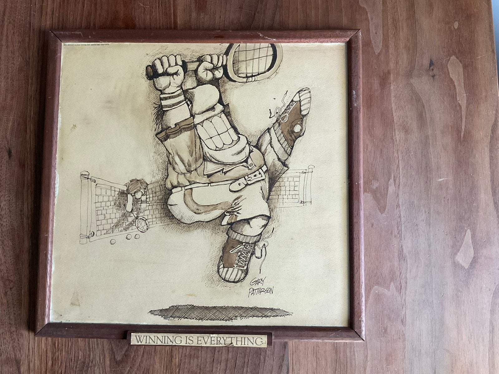 Set van 6 Sportprenten - Tennis Thema, Huis en Inrichting, Woonaccessoires | Schilderijen, Tekeningen en Foto's, Ophalen, Minder dan 50 cm