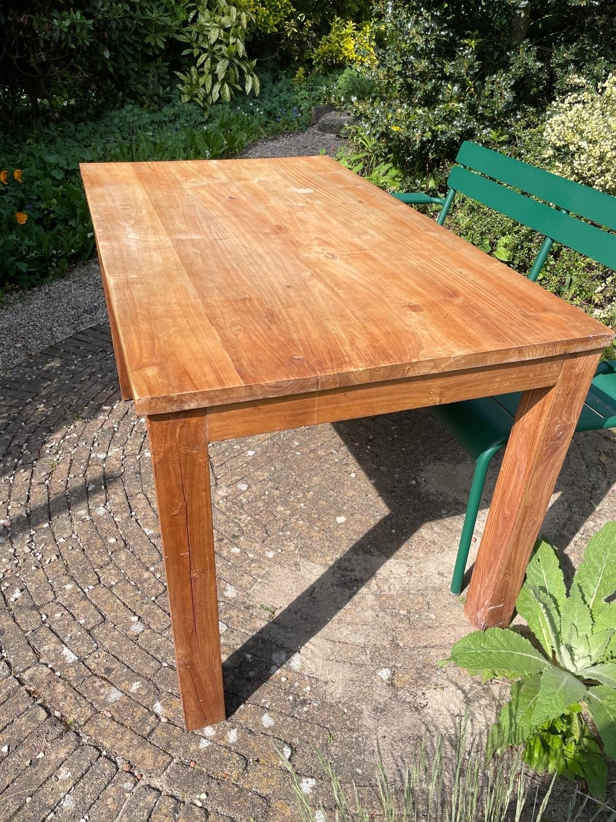 Eettafel 140x90 cm, Gebruikt, 100 tot 150 cm, Vier personen, Rechthoekig