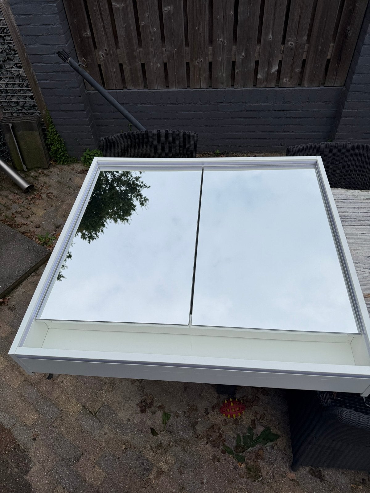 Ikea FAXÄLVEN Spiegelkast met verlichting, wit