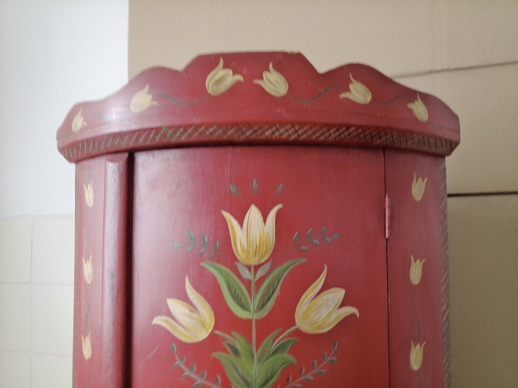 Veldhoeve Handwerk vintage hoek kastje 70cm Collector's item, Ophalen of Verzenden
