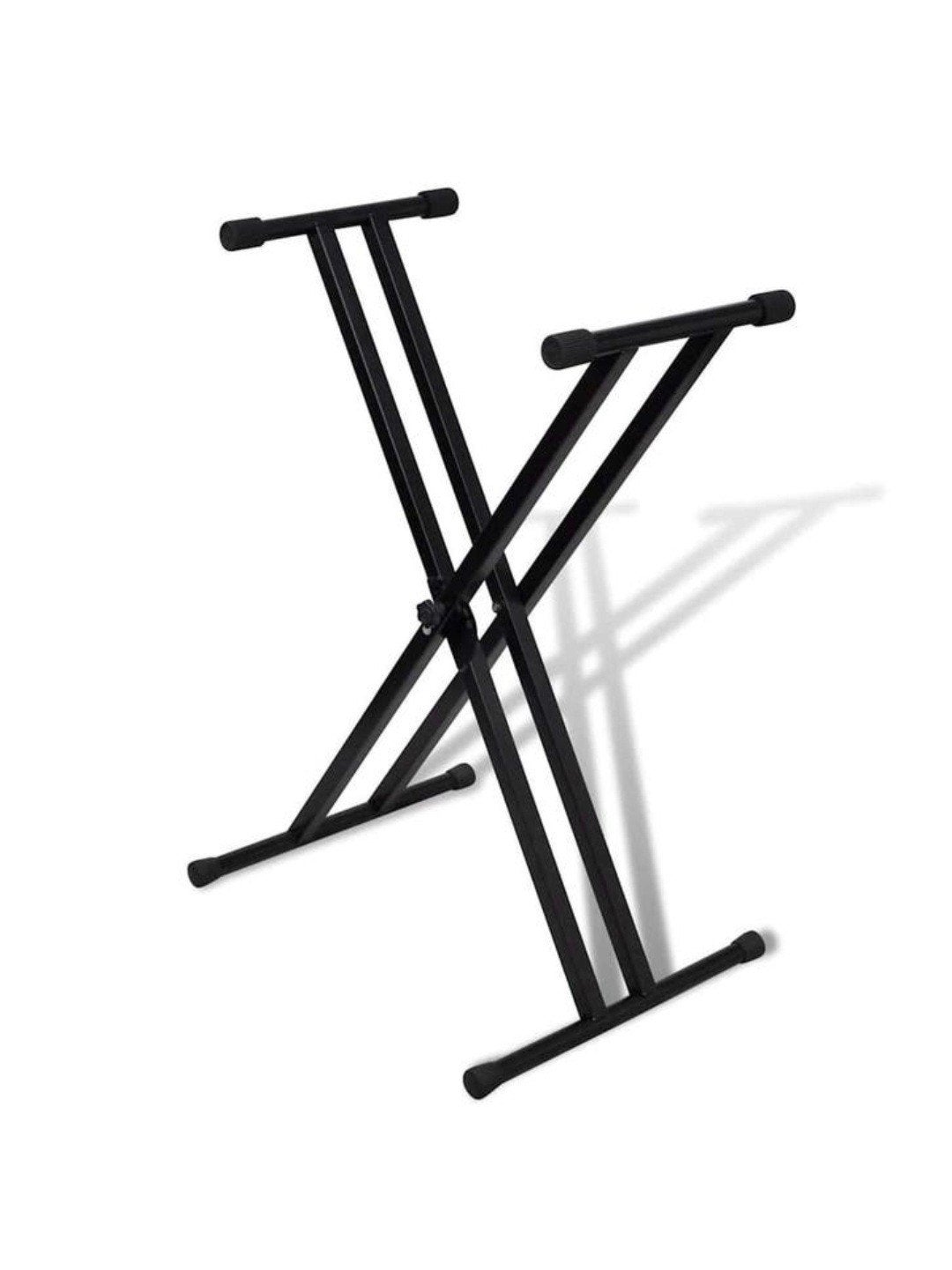 Verstelbare Keyboardstandaard Dubbel X-frame keyboard stand, Muziek en Instrumenten, Standaards, Ophalen of Verzenden, Zo goed als nieuw