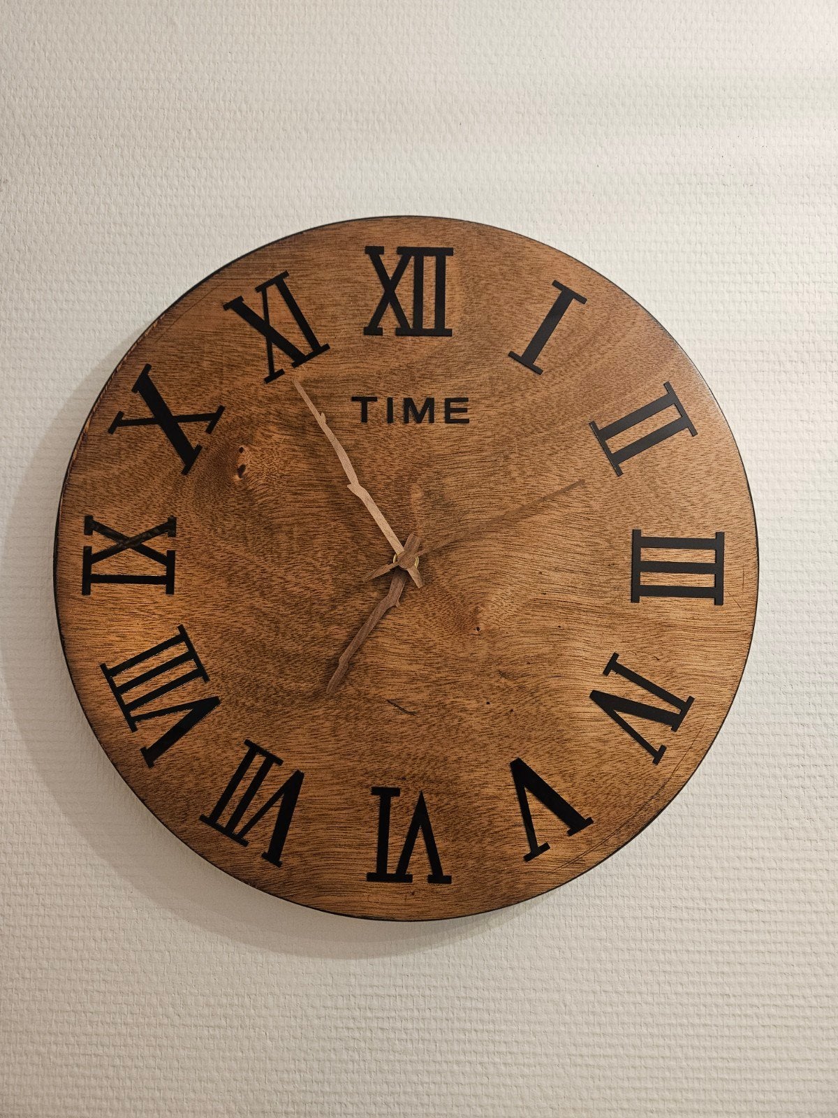 Houten wandklok 40cm, Ophalen, Nieuw, Wandklok