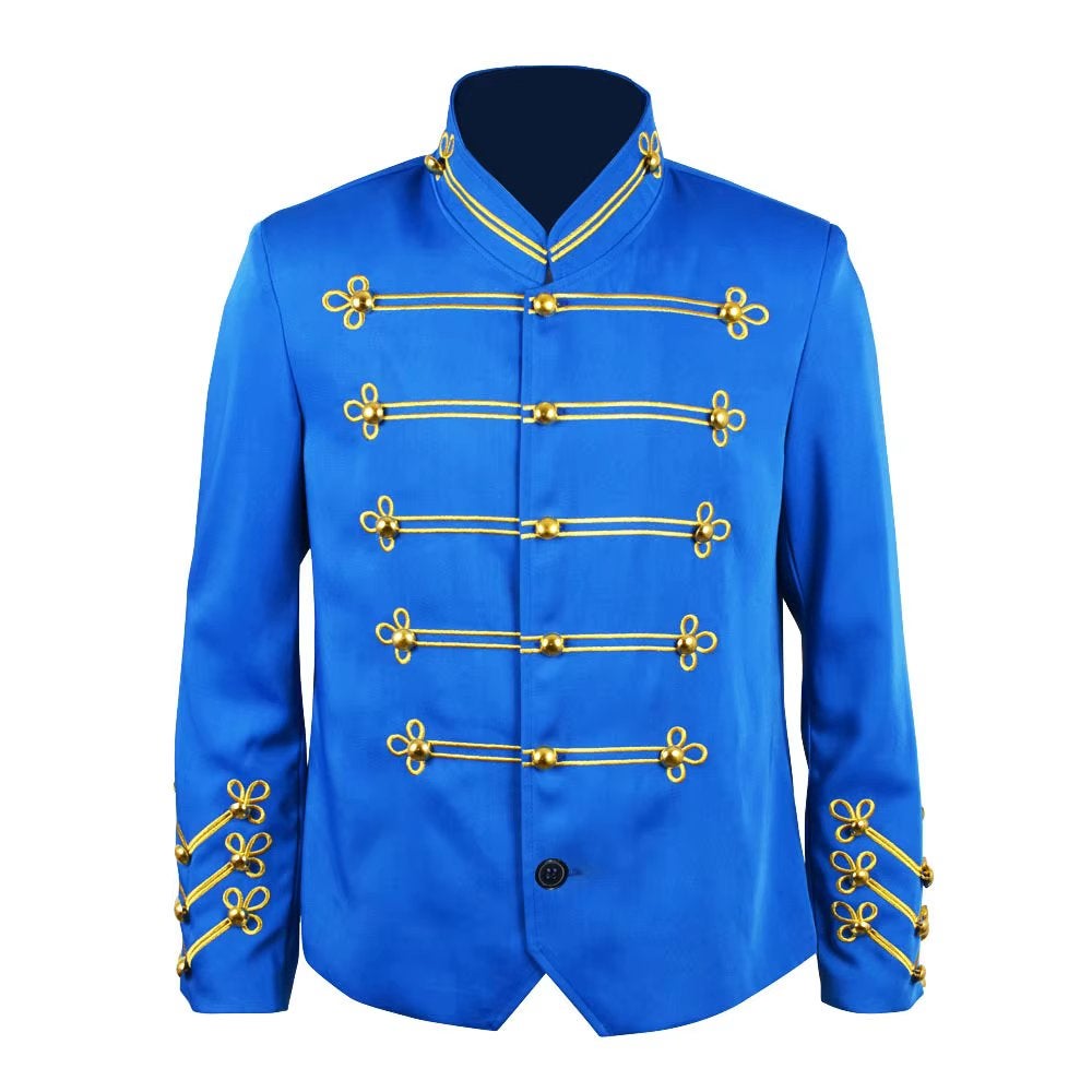 Blauwe middeleeuwse heren jas, Verzenden, Nieuw, Bovenkleding