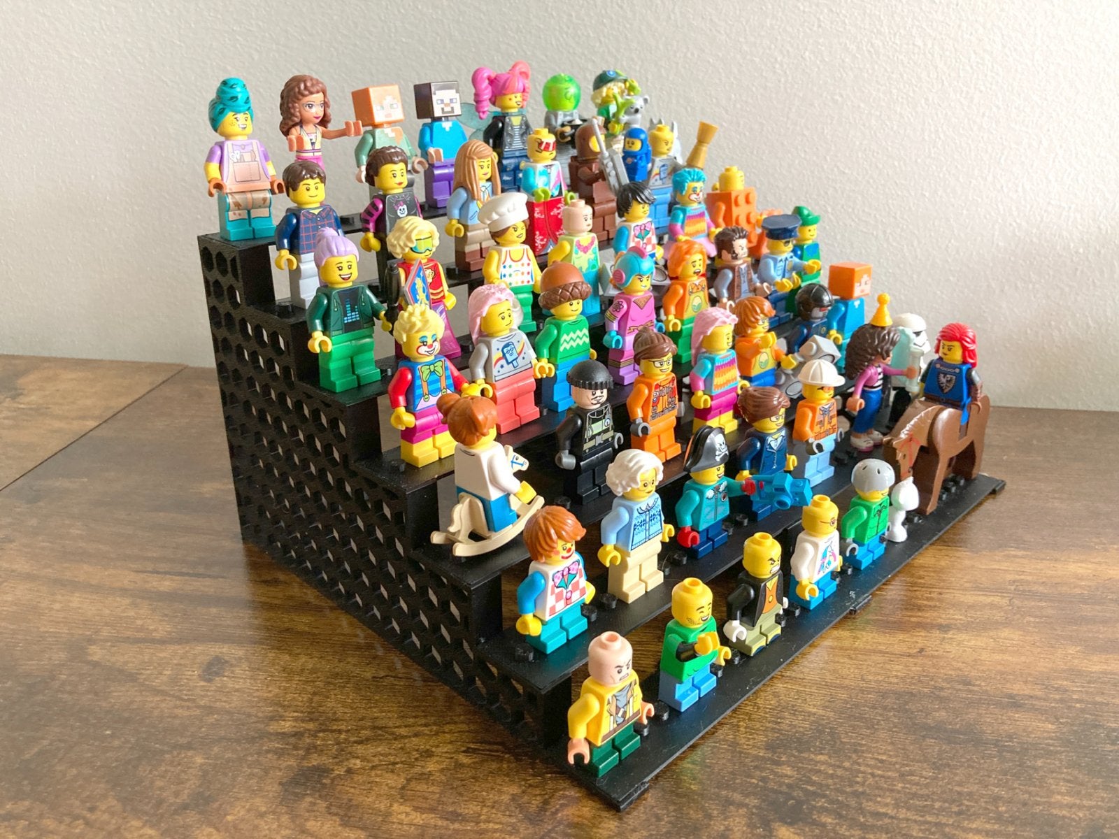3D geprinte display voor minifiguren (zonder poppetjes), Ophalen of Verzenden, Zo goed als nieuw, Overige merken