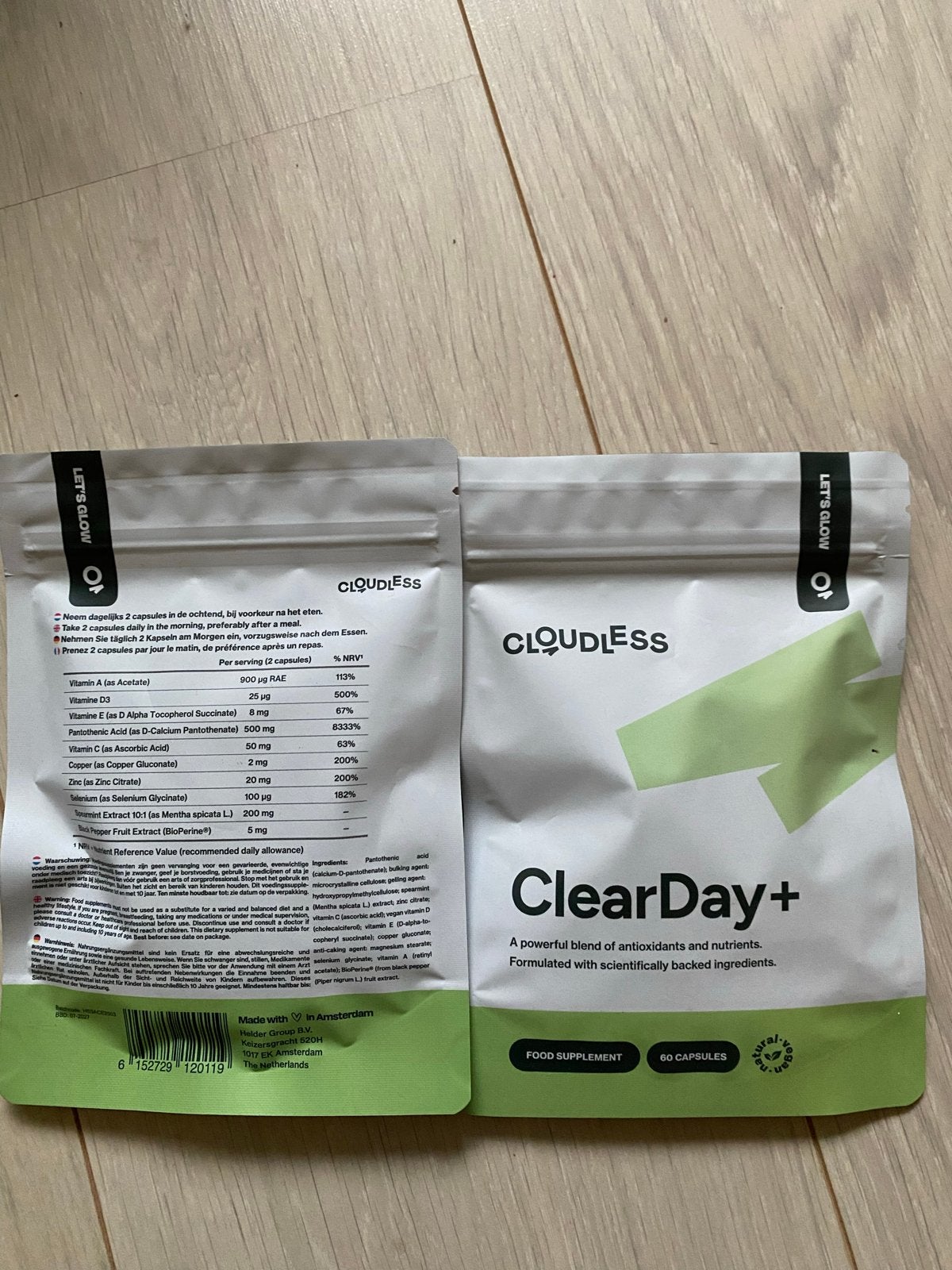 Cloudless ClearDay+ Voedingssupplement Capsules (60 stuks), Ophalen of Verzenden, Nieuw, Overige typen