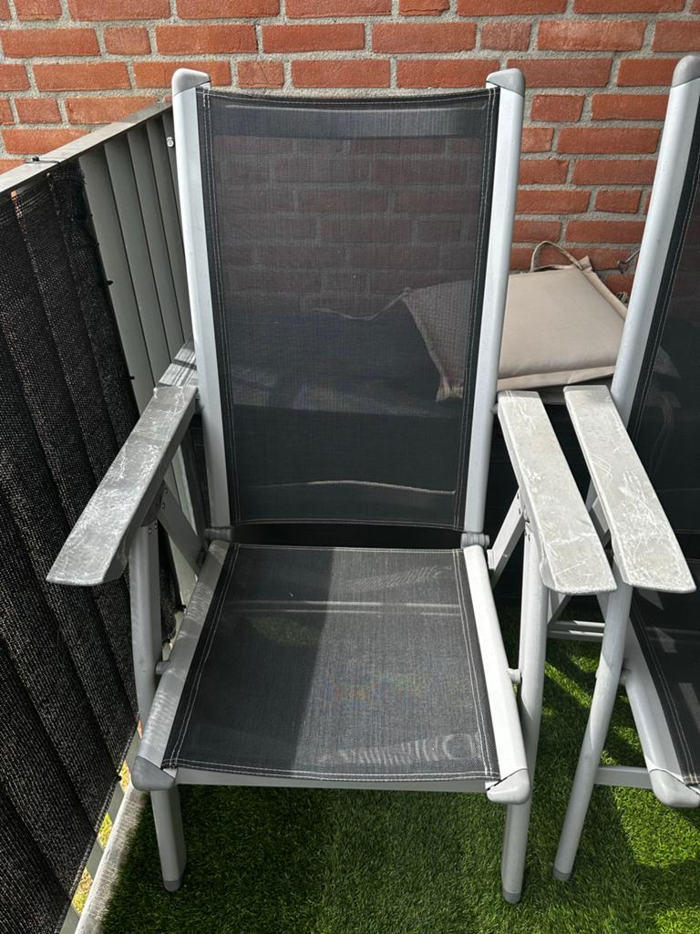 Hartman tuinstoelen - set van 2, Ophalen, Gebruikt, Aluminium, Inklapbaar