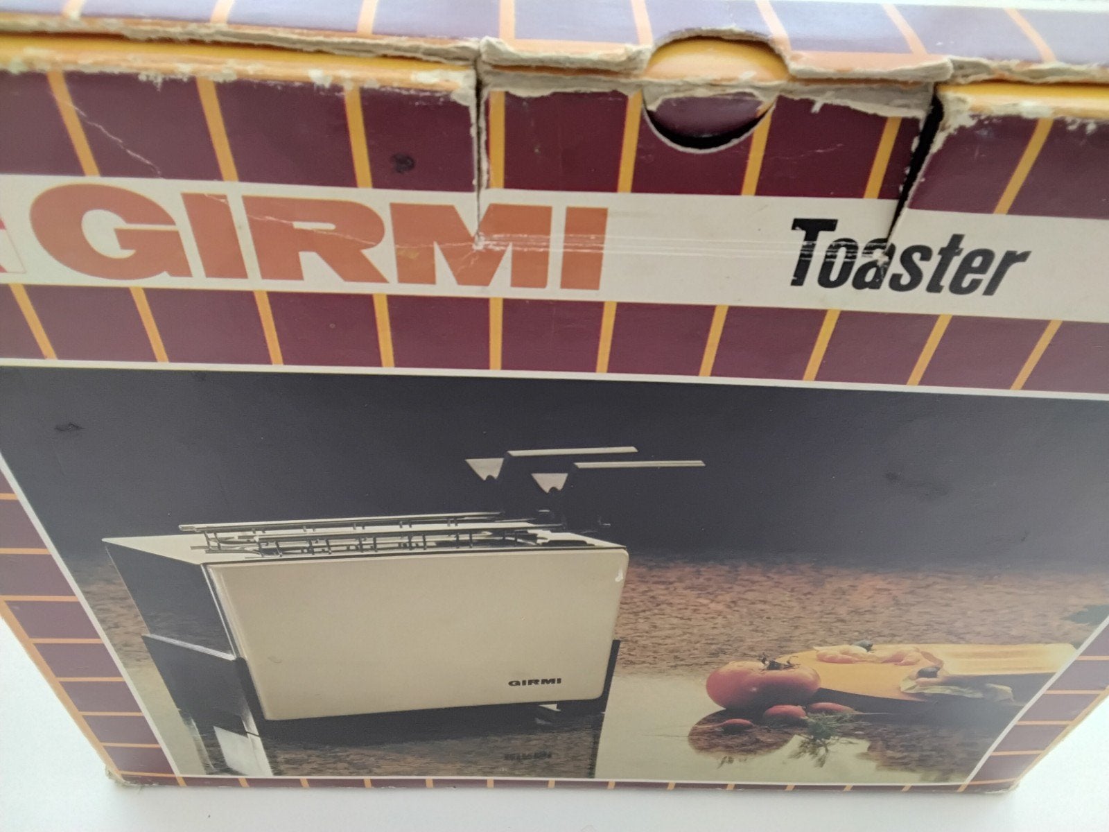 Vintage Girmi Tosti Apparaat / Toaster - Zwart met Rood Rast, Ophalen of Verzenden, Zo goed als nieuw