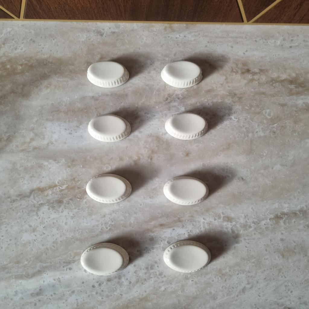 Wedgwood Edme messenleggers - 8 stuks, Ophalen of Verzenden, Zo goed als nieuw, Aardewerk, Overige typen