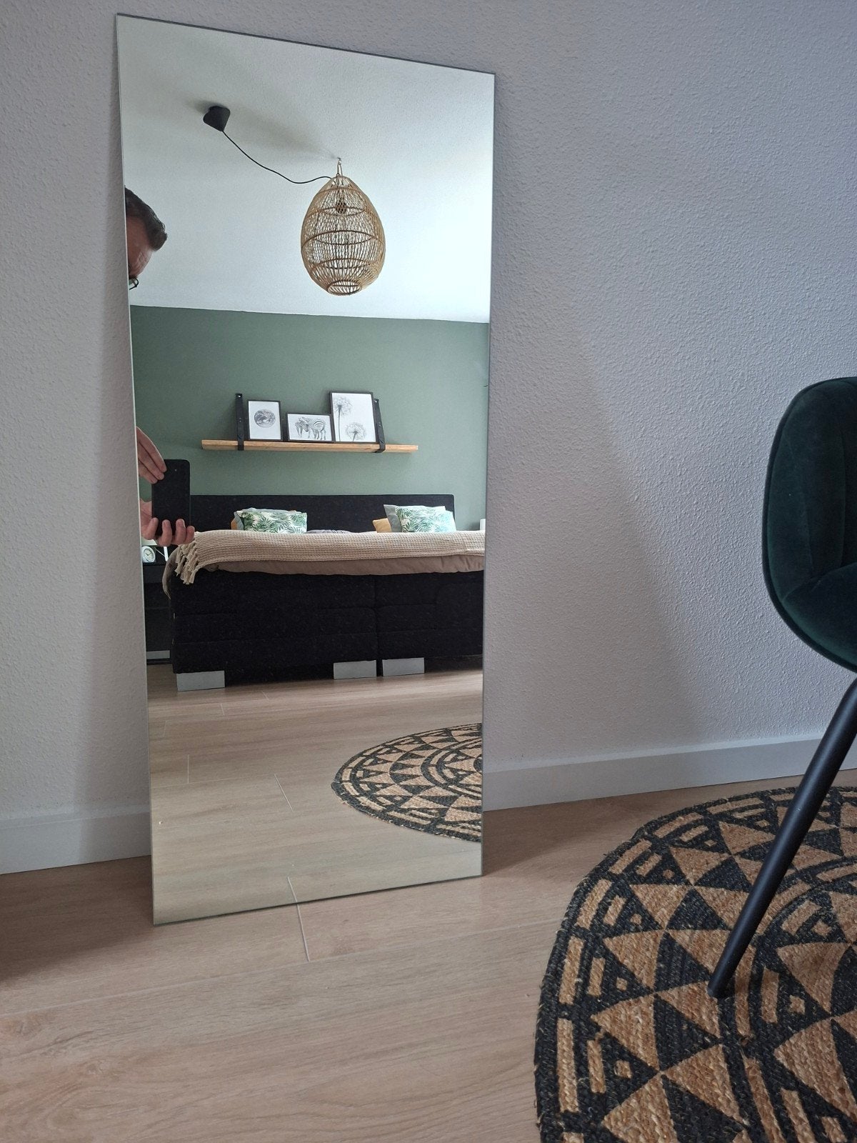 GRATIS Wandspiegel 96x40 cm incl. bevestigingsmateriaal, Huis en Inrichting, Woonaccessoires | Spiegels, Ophalen, Minder dan 50 cm