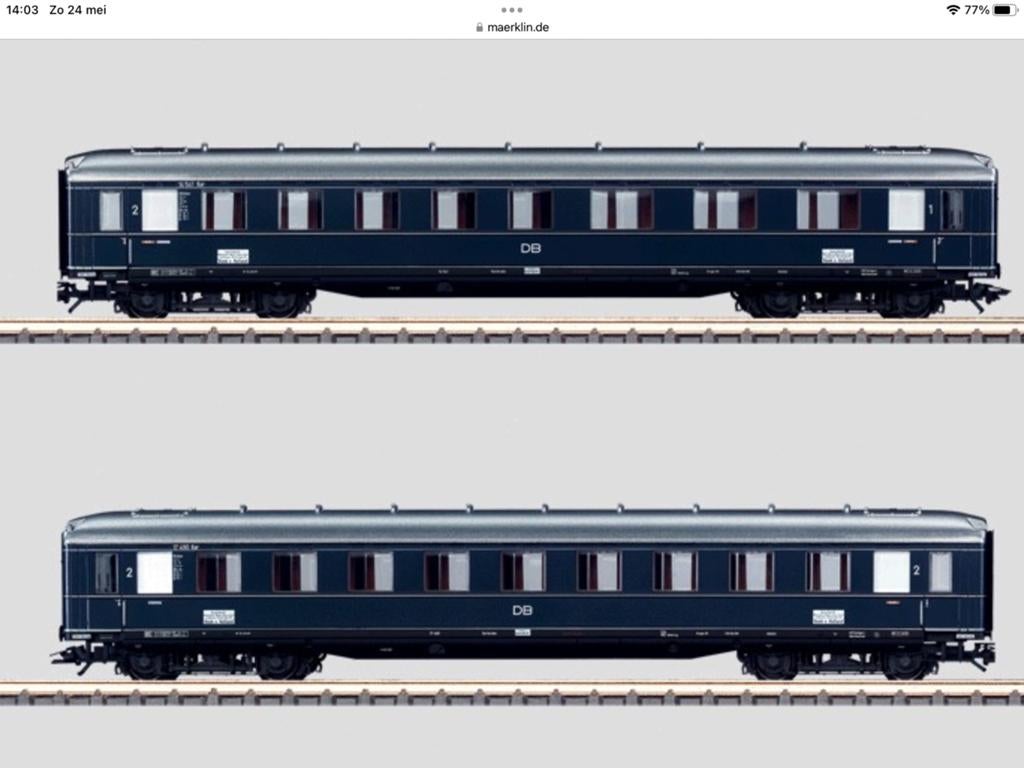 Märklin H0 43238 Schnellzugwagen-Set "Rheingold", Wisselstroom, Treinset, Ophalen of Verzenden, Zo goed als nieuw