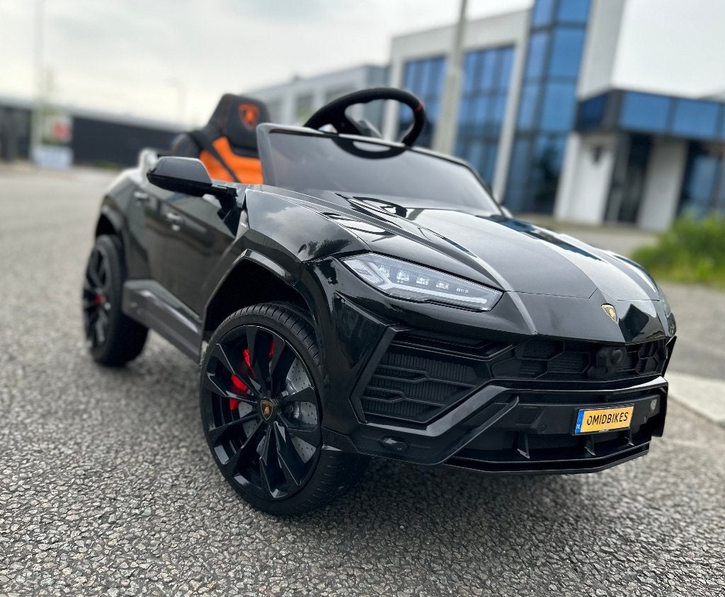Lamborghini Urus 12v zwart RC - Leer - Rubberbanden - FM, Ophalen of Verzenden, Nieuw