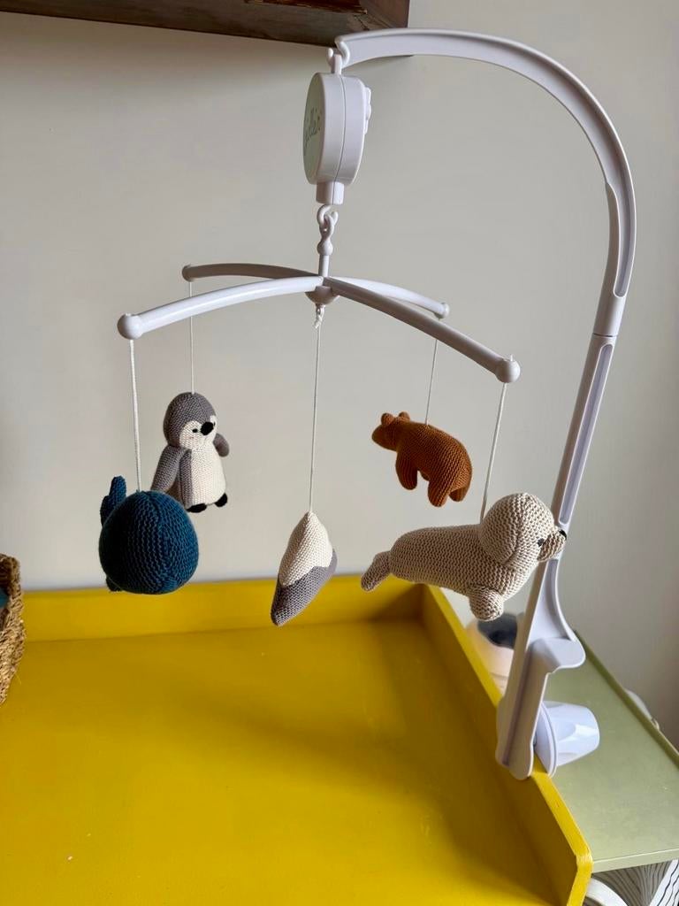 Jollein Muzikale Mobiel met Gehaakte Dieren voor Babybedje, Kinderen en Baby's, Speelgoed | Babyspeelgoed, Ophalen, Zo goed als nieuw