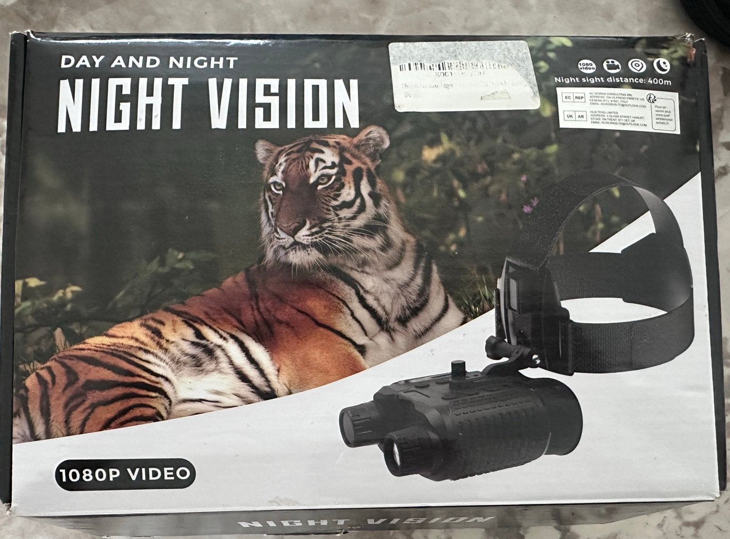 Nieuwe Digitale Nachtkijker met Hoofdband en Tas, ., Overige typen, Nieuw, Ophalen of Verzenden