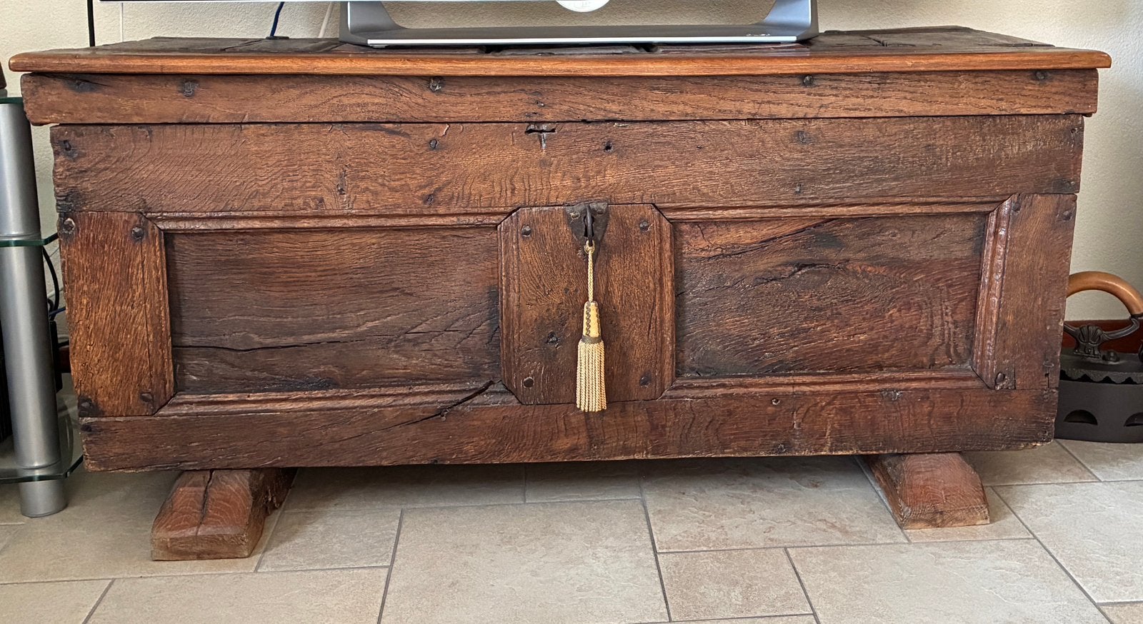 Te koop antieke dekenkist, Ophalen, Gebruikt, 100 tot 150 cm, 50 tot 75 cm
