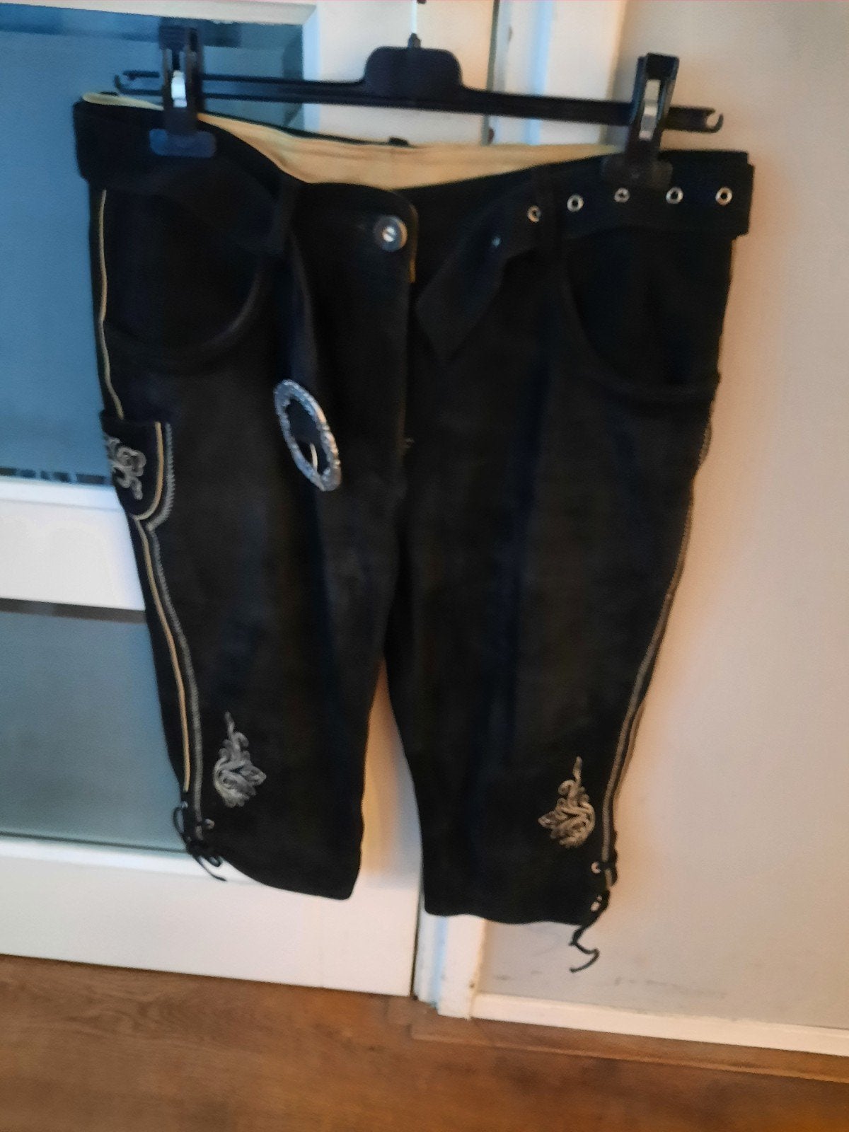 Traditionele dames Lederhose van leer  Oktoberfest Maat 40, Ophalen of Verzenden, Zo goed als nieuw, Maat 38/40 (M)