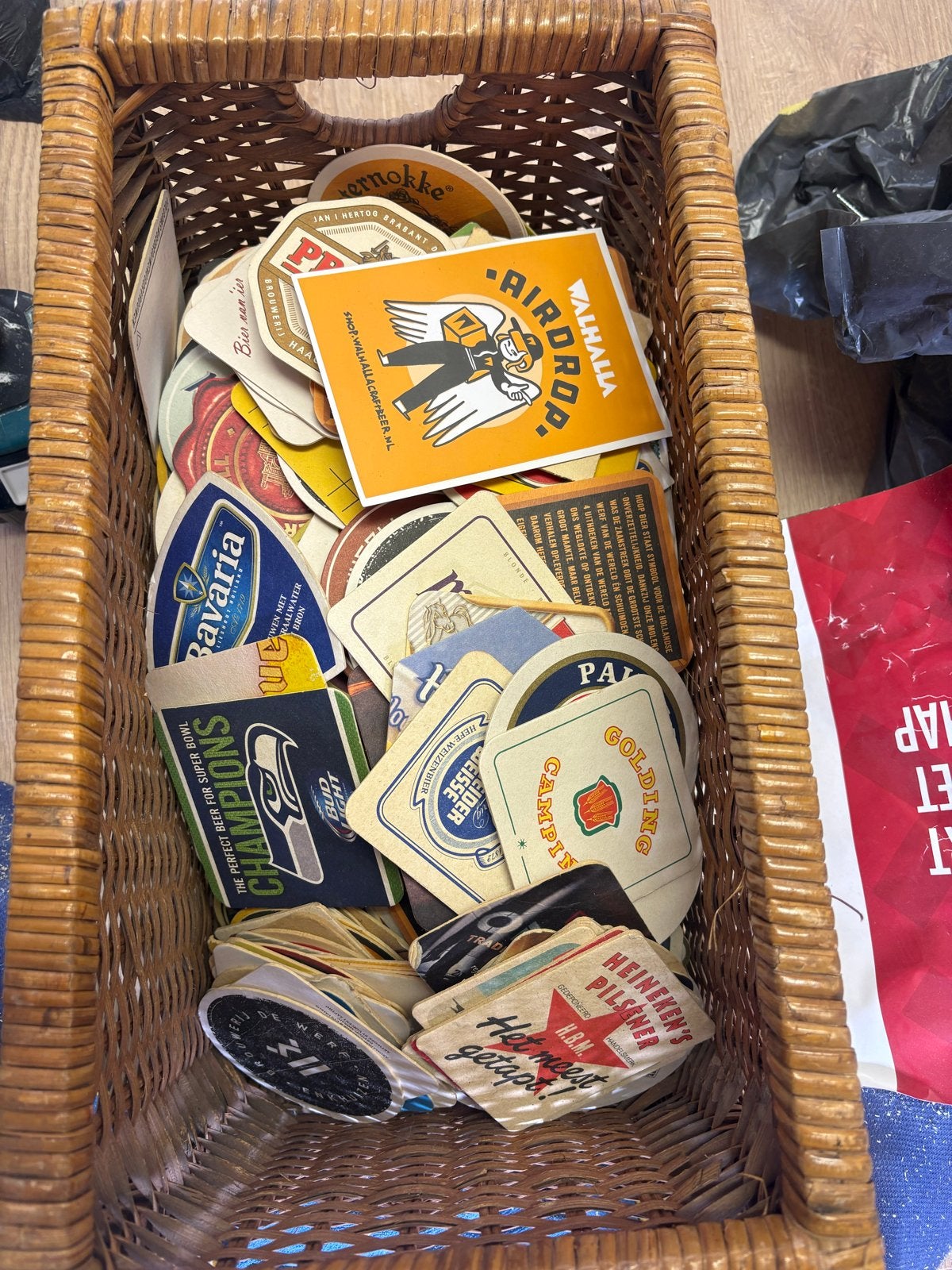 Grote collectie diverse bierviltjes, Verzamelen, Biermerken, Ophalen, Gebruikt, Viltje(s), Overige merken