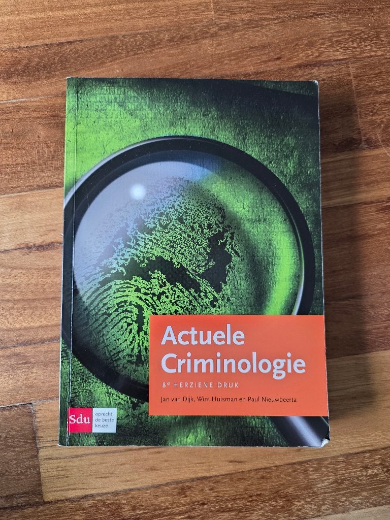 Actuele Criminologie, Boeken, Ophalen, Diverse auteurs, HBO, Zo goed als nieuw
