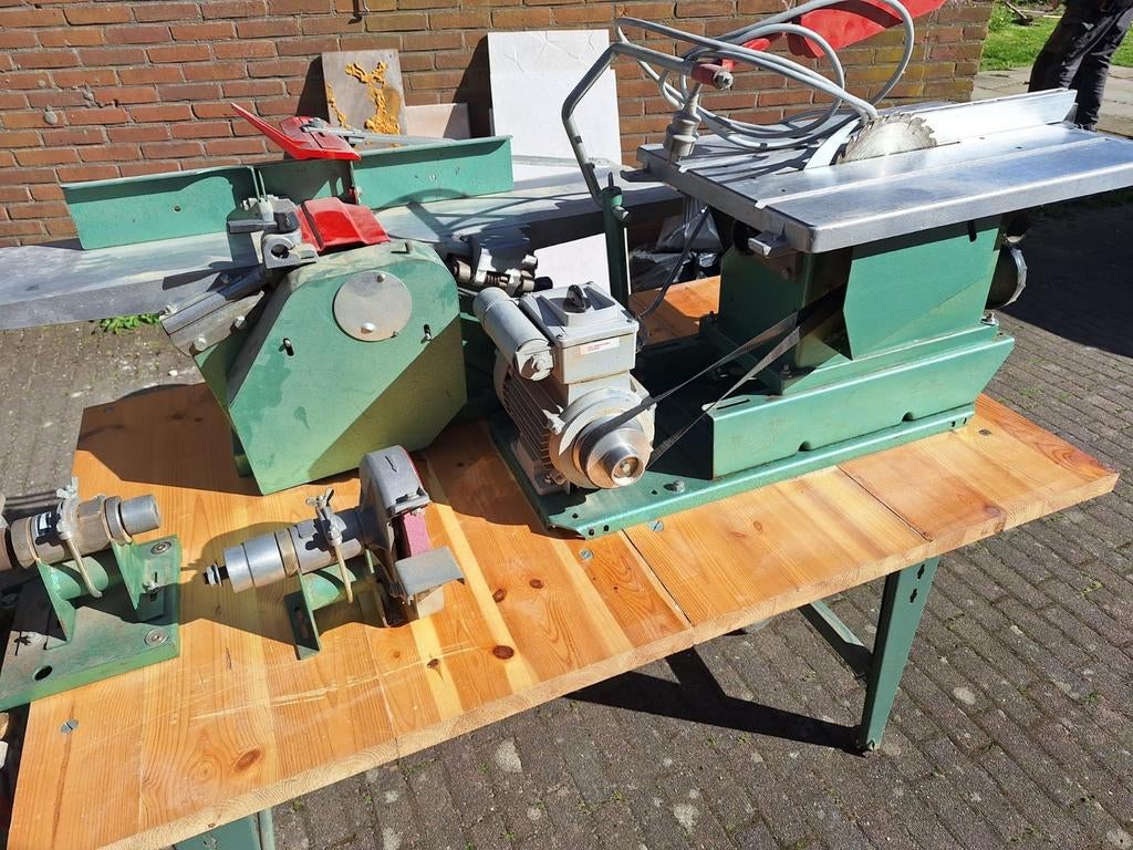 Kity Combinatiemachine: Zaag, Schaaf, Langgatboor, Slijpinr, Ophalen of Verzenden, Gebruikt