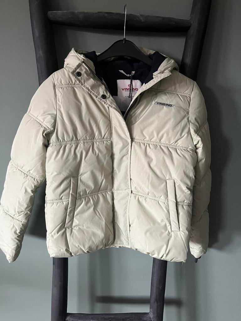 Vingino jas 152 gray green winterjassen mintgroen jassen, Verzenden, Nieuw, Meisje, Jas