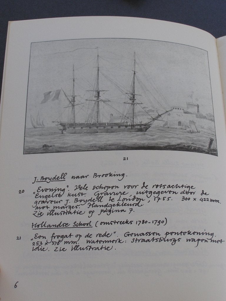 Oude Scheepsprenten, catalogus met oude prenten / tekeningen, Th. Laurentius, Ophalen of Verzenden, Zo goed als nieuw, Catalogus
