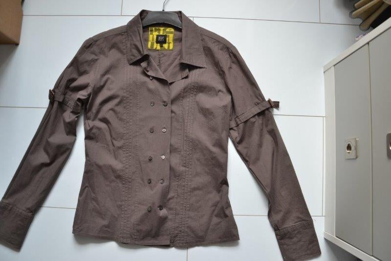 Aparte blouse van dept, maat m., Maat 38/40 (M), Bruin, Ophalen of Verzenden, Zo goed als nieuw