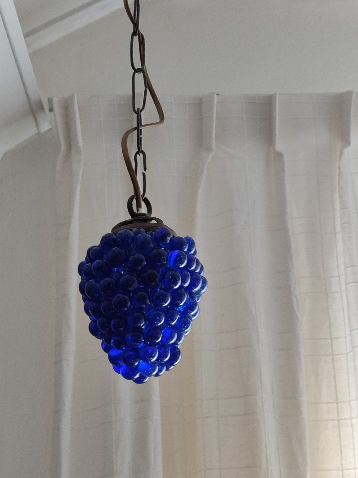 Antiek druivenlamp, Ophalen of Verzenden