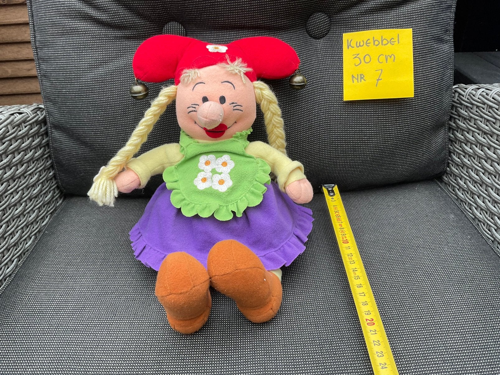 Zgan gebruikte, Kabouter Kwebbel knuffel 30cm Studio 100, Verzamelen, Ophalen, Overige figuren, Zo goed als nieuw, Beeldje of Figuurtje