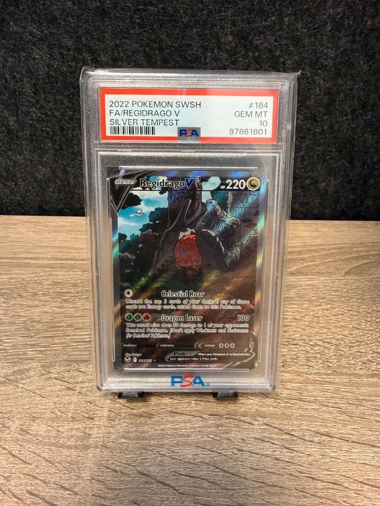Pokémon | Regidrago V | Psa 10 | 184/195 | 2022, Ophalen of Verzenden, Zo goed als nieuw